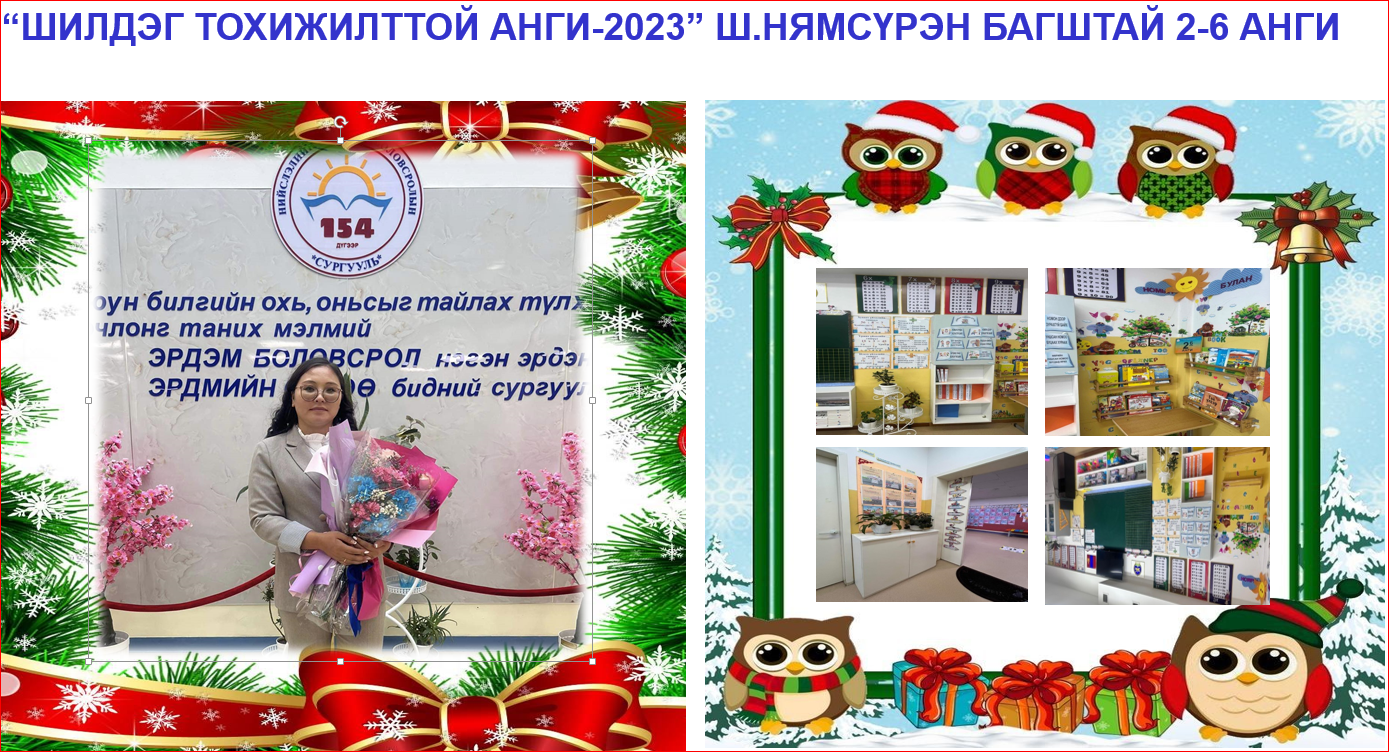 You are currently viewing “ШИЛДЭГ ТОХИЖИЛТТОЙ АНГИ 2023”-аар Ш.НЯМСҮРЭН БАГШТАЙ 2-6 АНГИ